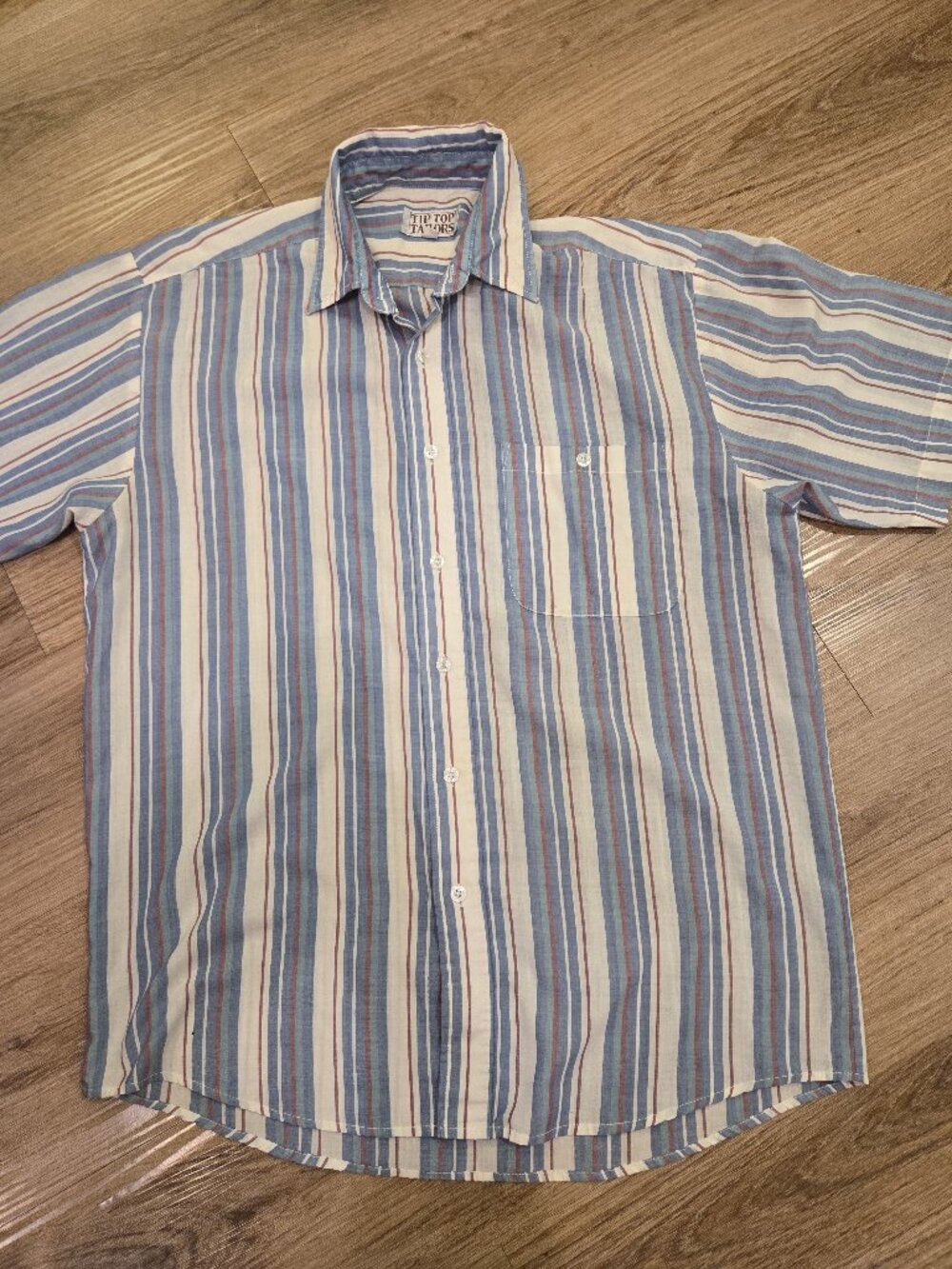 Vintage Tip Top Tailors Dress Shirts Men's Size Medium - BUNDLE OF 2